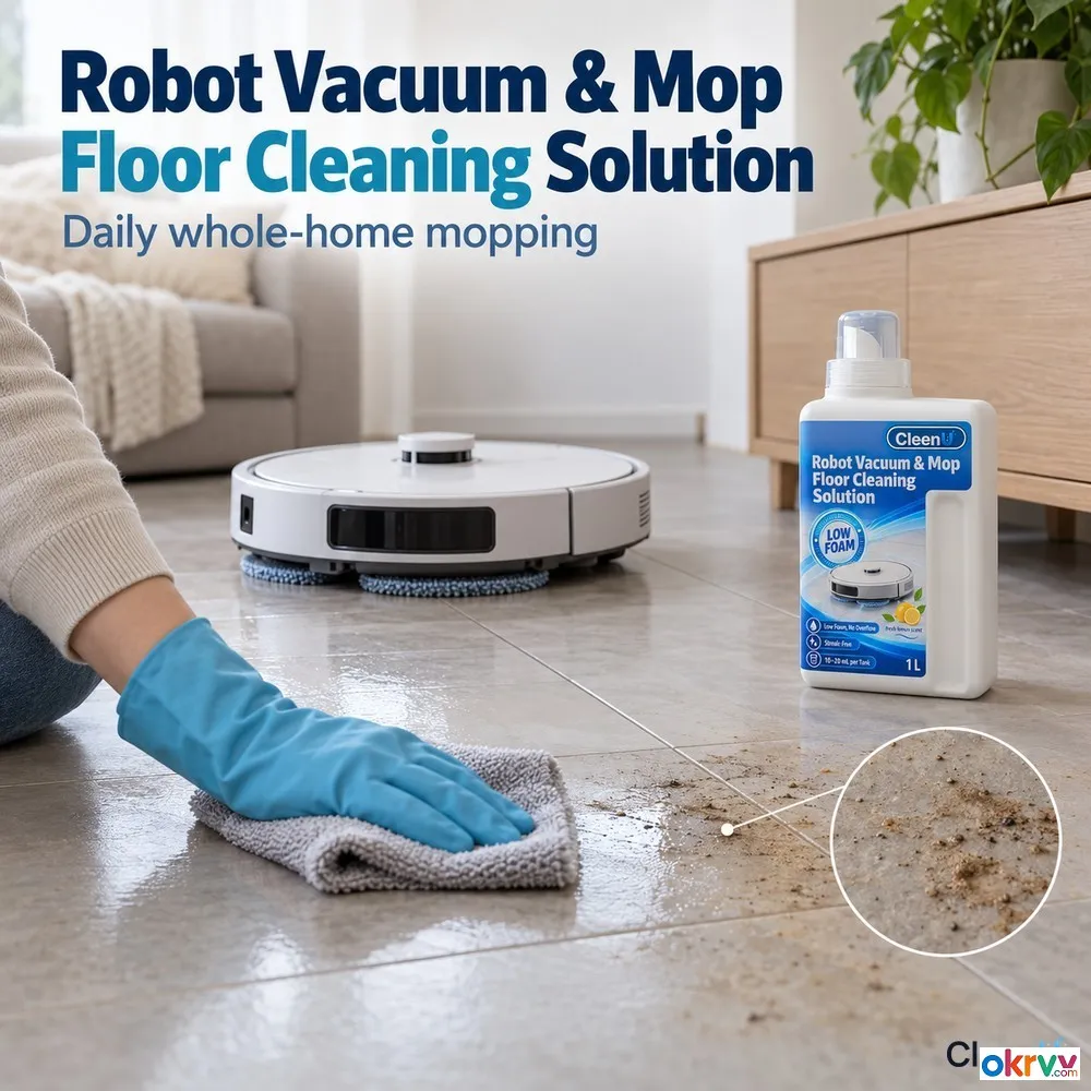 CleenU P076 Robot Mop Cleaning Solution 1L Low Foam OEM Private Label