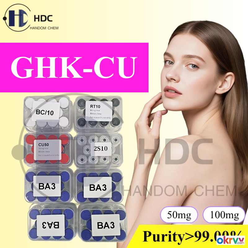 Cosmtic Grade 99% Blue Copper Peptide Ghk-Cu Powder CAS 49557-75-7 for Skin Care and enhance beauty