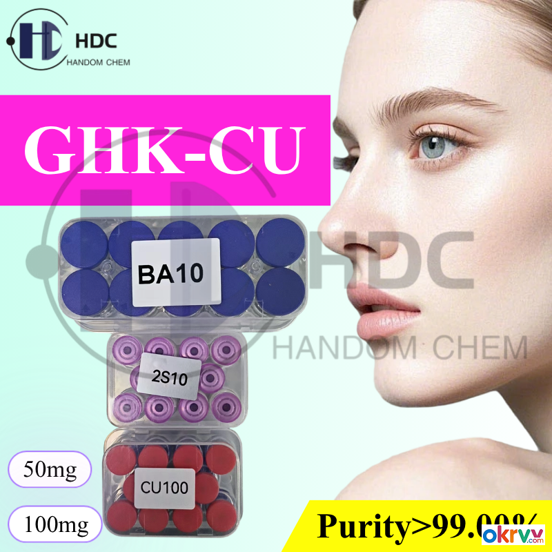 Cosmtic Grade 99% Blue Copper Peptide Ghk-Cu Powder CAS 49557-75-7 for Skin Care and enhance beauty