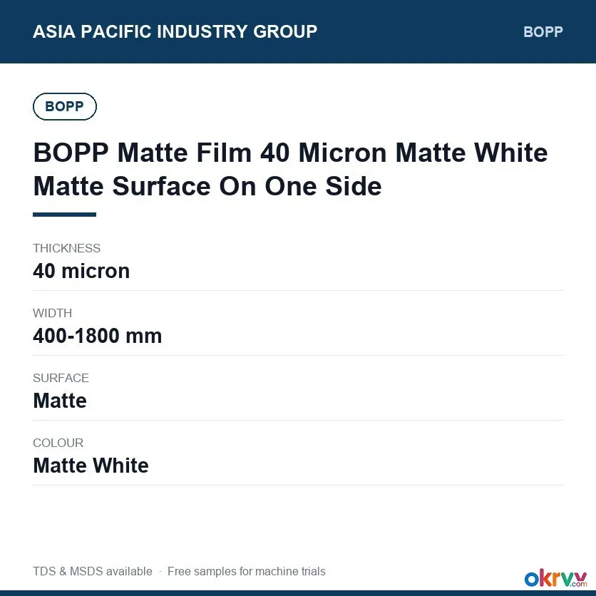 BOPET High Temperature Film for Electronics