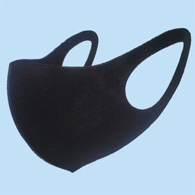 Reusable Civilian Black Foldable Washable Cotton Face Mask
