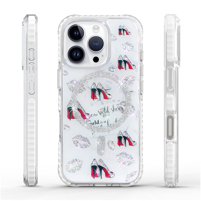 aikusu 5M anti shock UV printing glitter resin phone case bulk buy manufacture aikusu