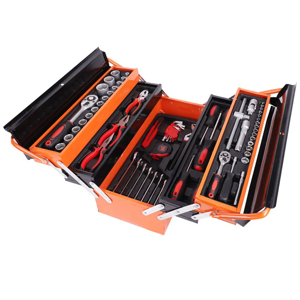 168 Piece Hardware Tool Set Repair Tool Hand Tool Set Portable Iron Box Toolbox